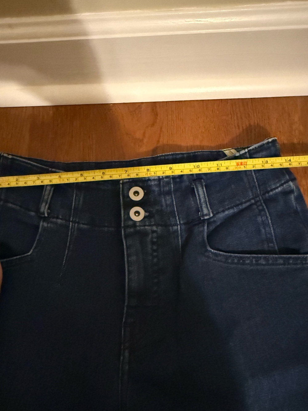 Anthropologie Maeve Corseted High Rise Wide Leg Trouser Jeans Size 28 31" Inseam - Picture 7 of 9
